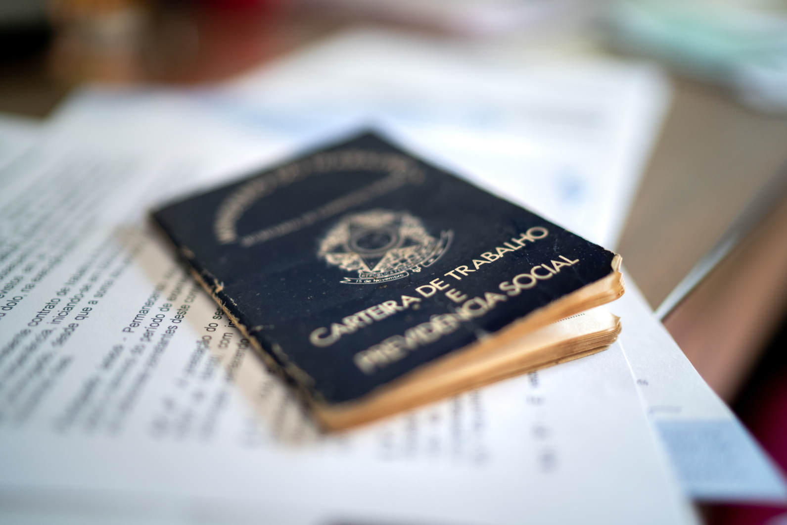 Brazilian document work and social security (Carteira de Trabalho e Previdencia Social)